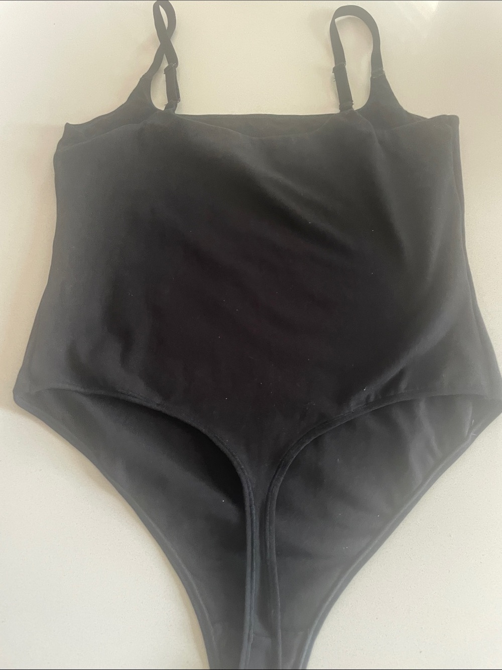 YITTY Black Cotton Seamless Shapewear Thong Bodysuit Large NWOT - Picture 7 of 9